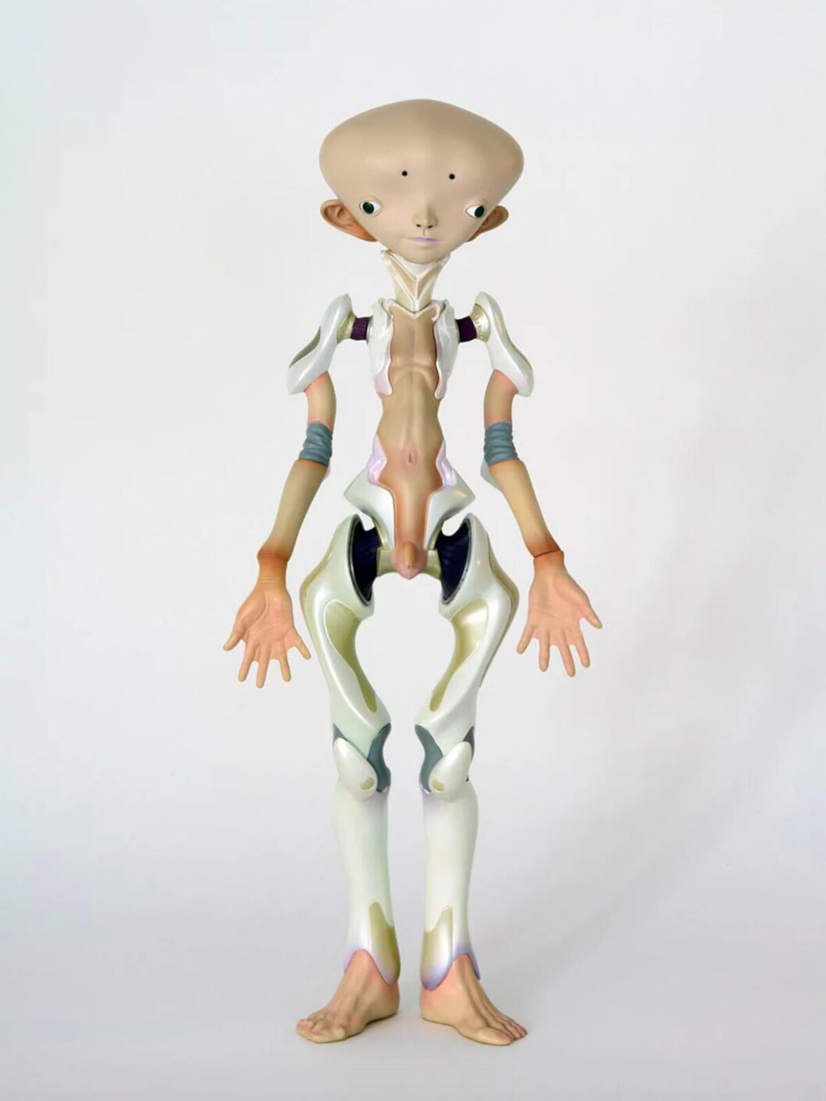 Artwork by Takashi Murakami, Inochi doll / Version: Zhang, Made of Body: ABS and NP-PVC / Head: Iron plate / Uniform: Cotton and Polyester, Nylon / Shoes: Soft vinyl / School bag: Artificial leather and Metal / Cap: Cotton, Artificial leather, NP-PVC, Magnet, and Metal 