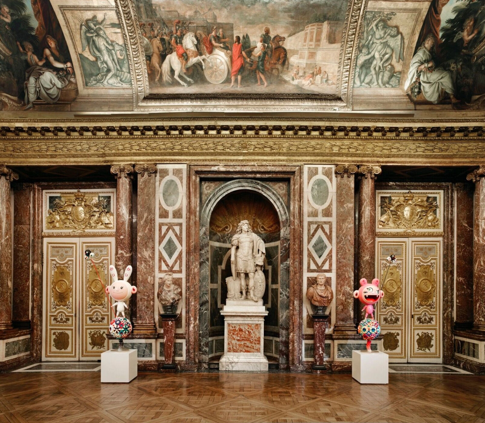 Artwork by Takashi Murakami, "Kaikai" and "Kiki", Made of 4c offset print + special silver 