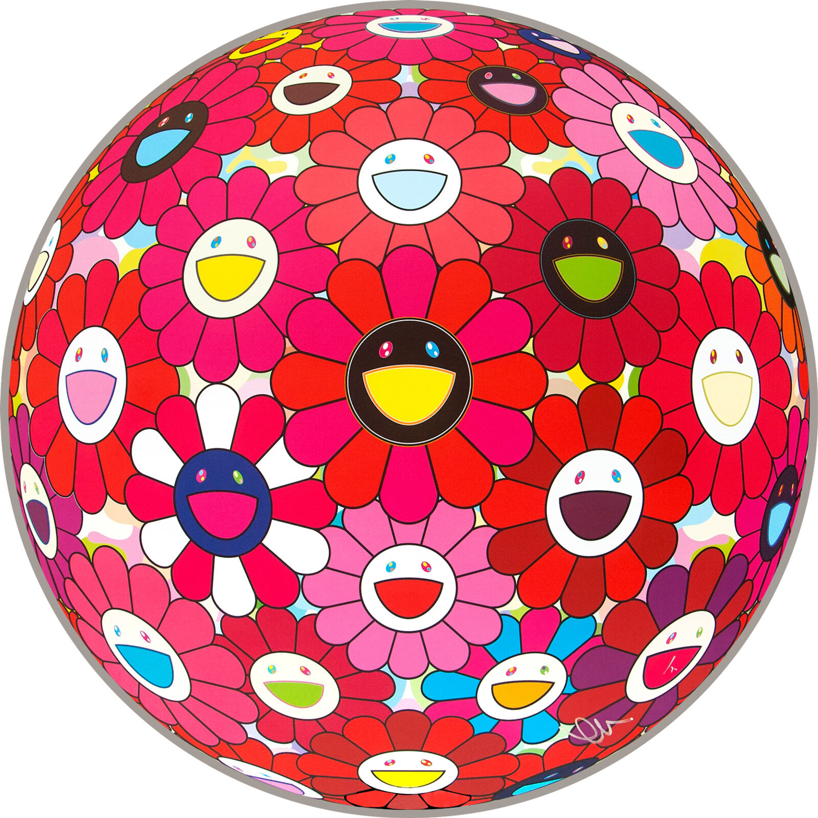 Artwork by Takashi Murakami, Letter To Picasso, Made of 4c offset print + cold stamp 