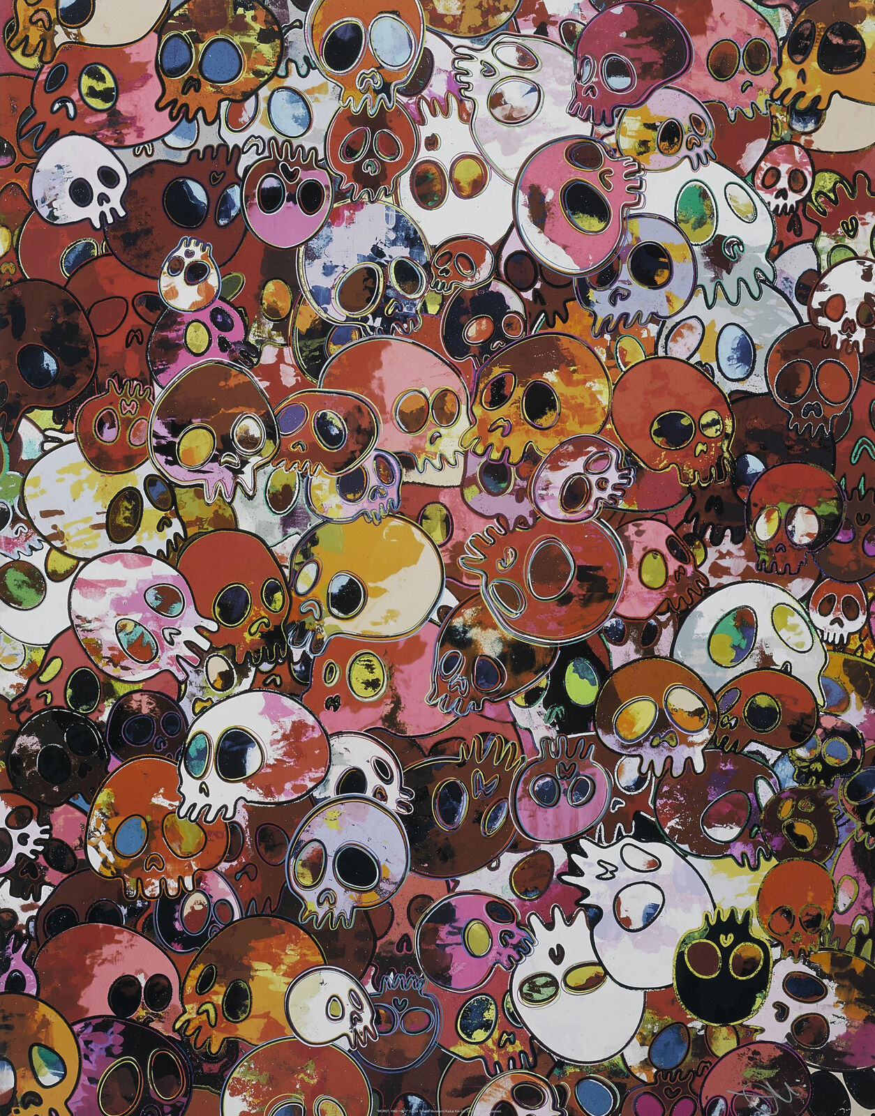 Artwork by Takashi Murakami, MCRST, 1962→2011, Made of 4c offset print + special silver + UV coat 