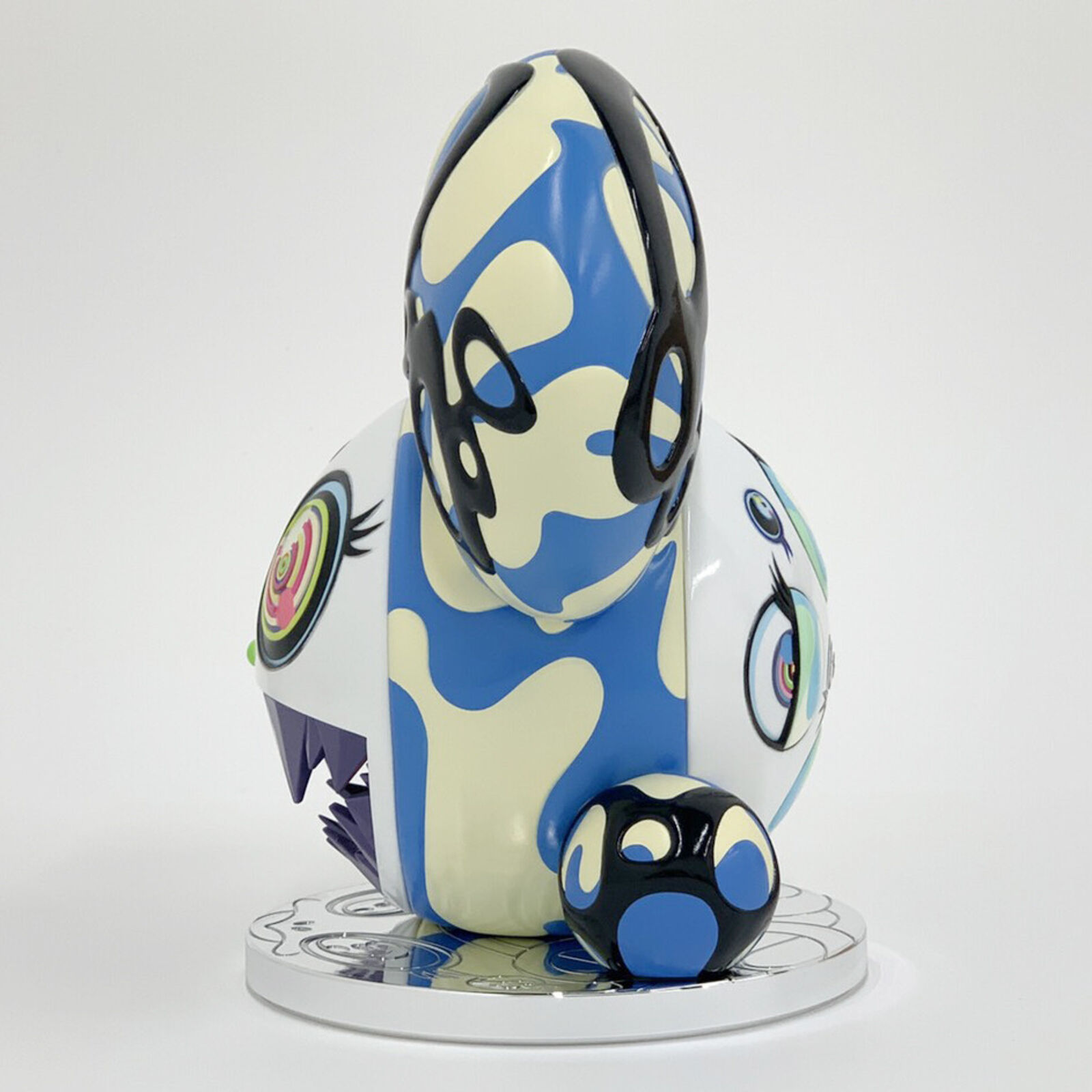 Artwork by Takashi Murakami, Melting DOB (Ice Blue), Made of Painted Cast Vinyl 