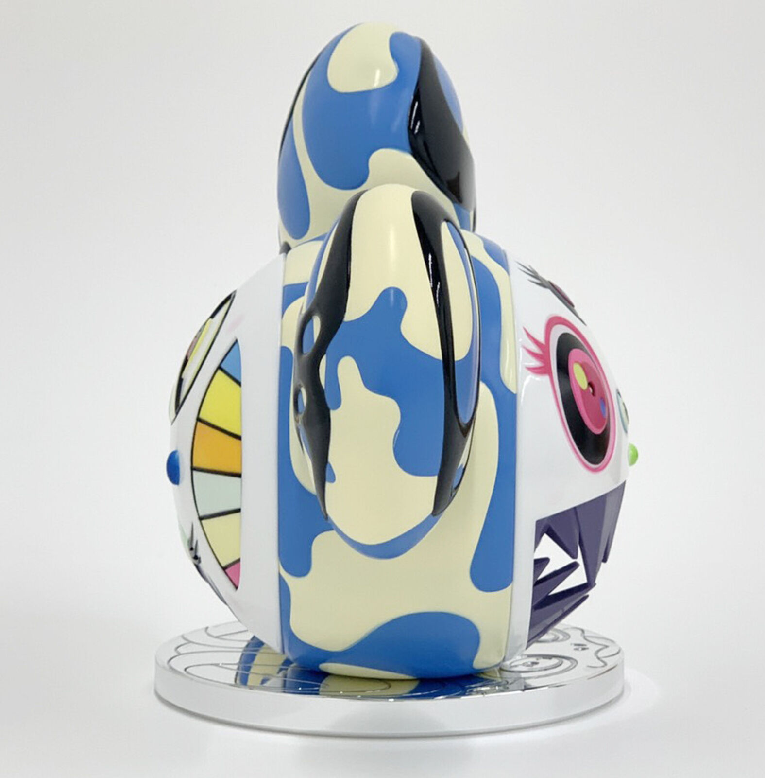 Artwork by Takashi Murakami, Melting DOB (Ice Blue), Made of Painted Cast Vinyl 