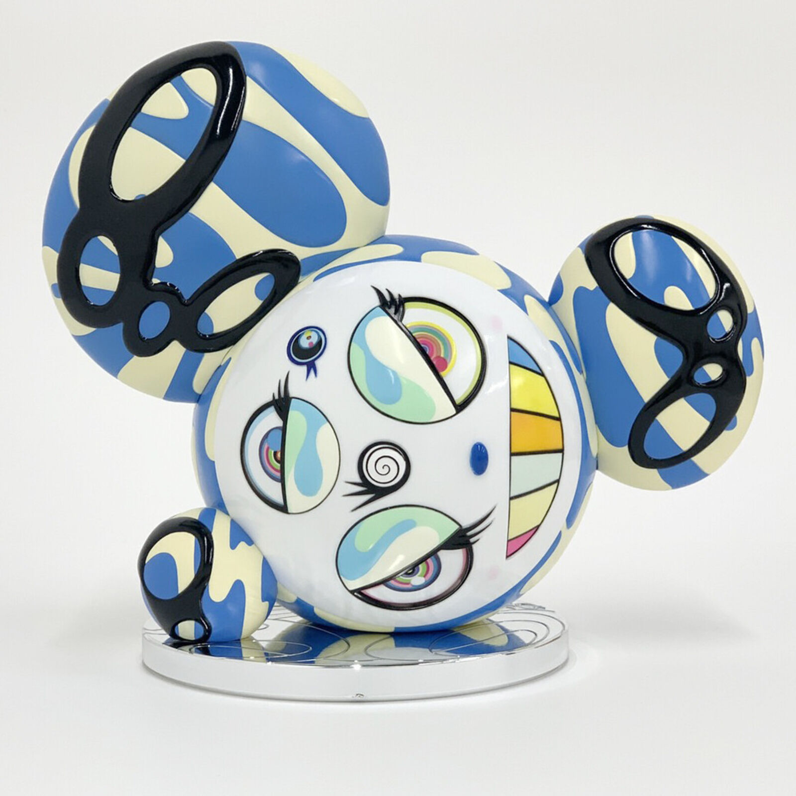 Artwork by Takashi Murakami, Melting DOB (Ice Blue), Made of Painted Cast Vinyl 