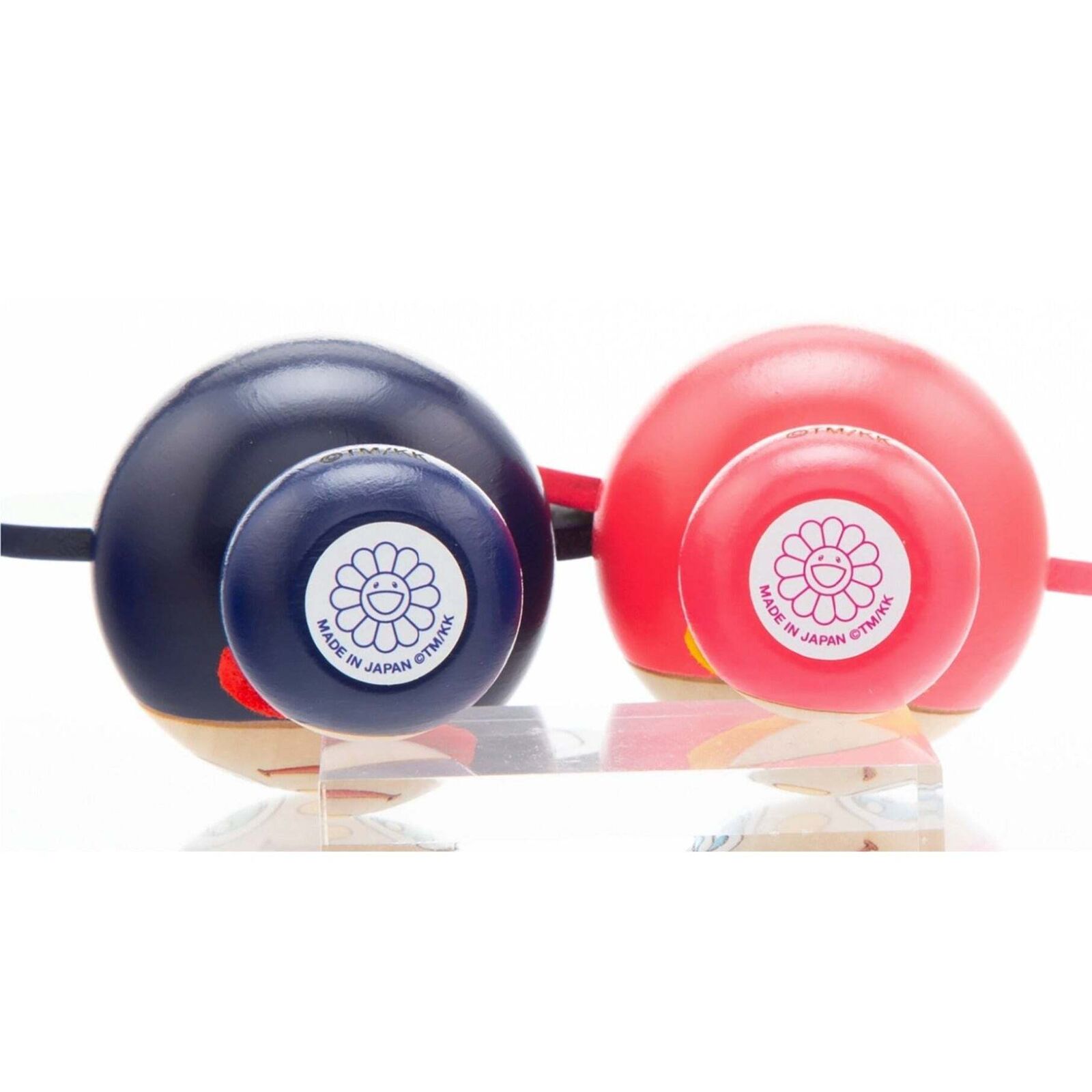 A couple of wooden toys that are next to each other.