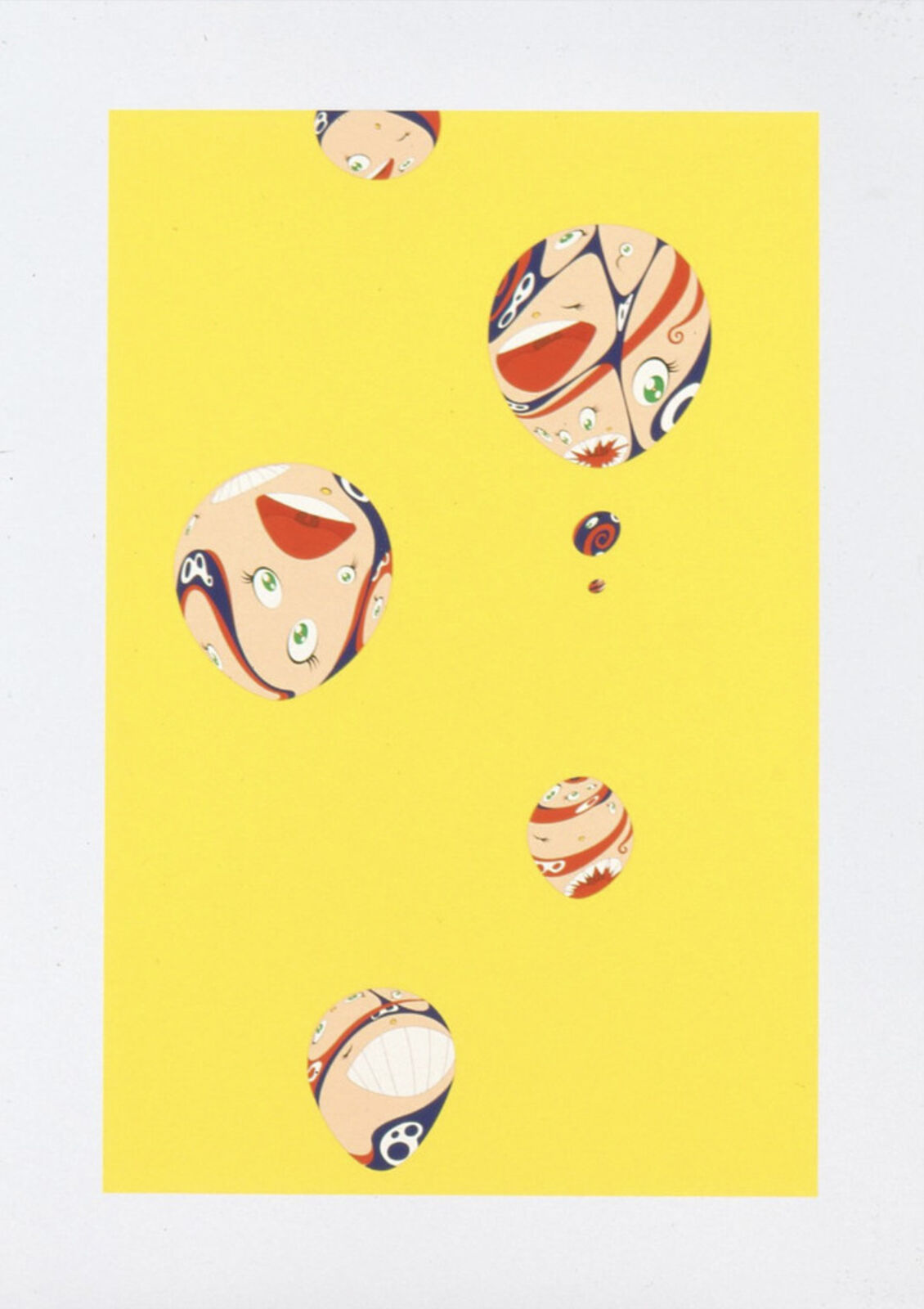 Artwork by Takashi Murakami, Puka Puka, Made of Screenprint in colors on paper 