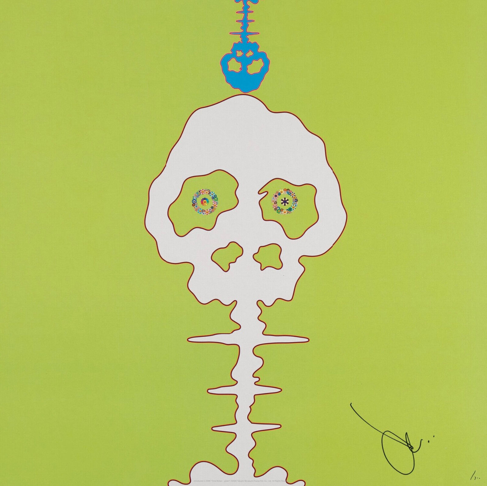Time Bokan - green by Takashi Murakami, 2011