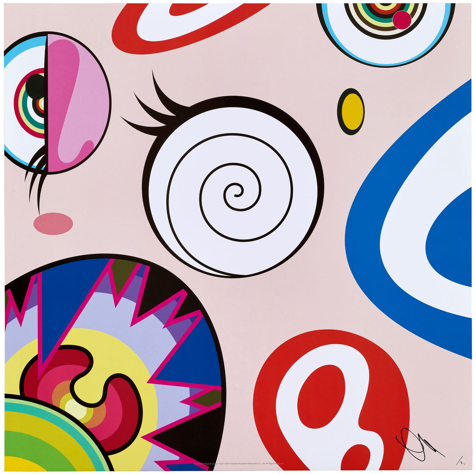 We Are the Square Jocular Clan (5) by Takashi Murakami, 2018