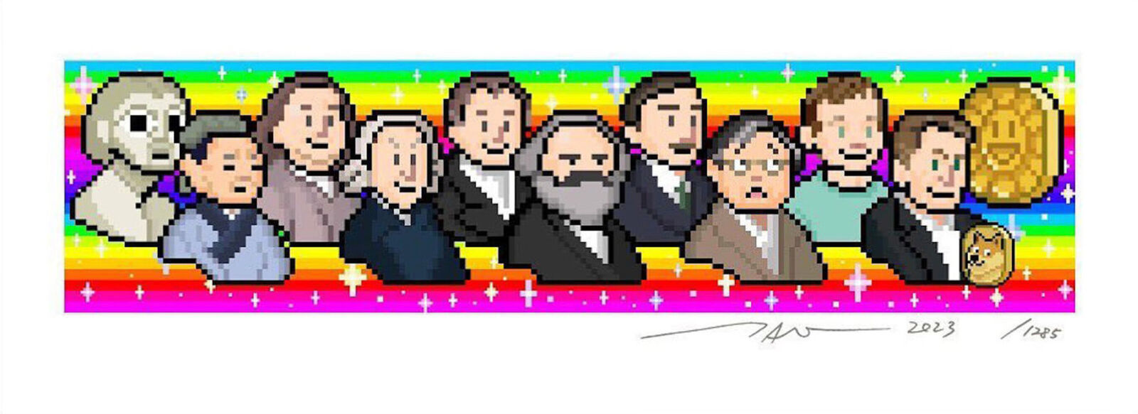 What Are the Meanings of Currency, Economic Value, and Such? by Takashi Murakami, 2023