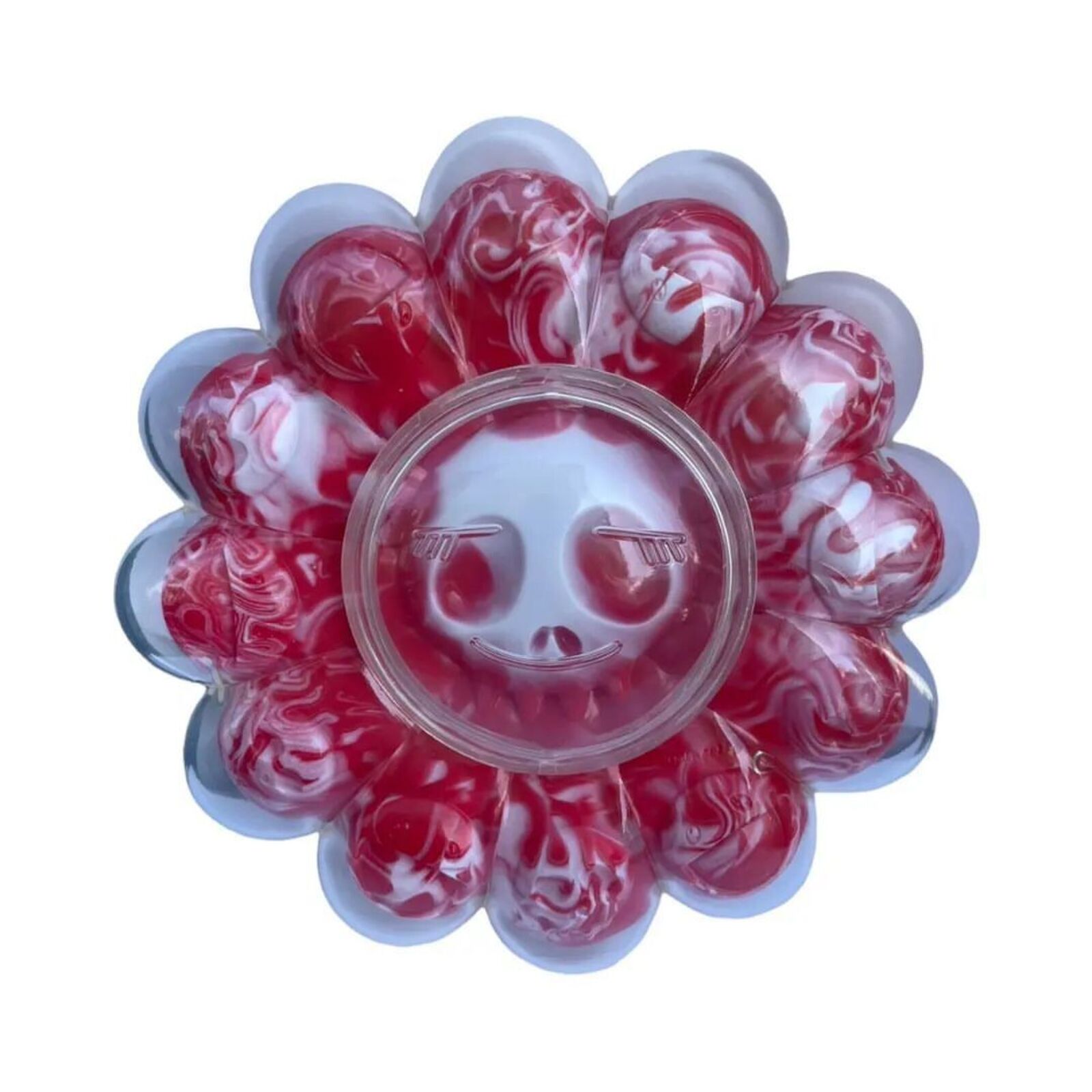 Artwork by Takashi Murakami, X-Ray Flowers (Marbled Red), Made of PVC 