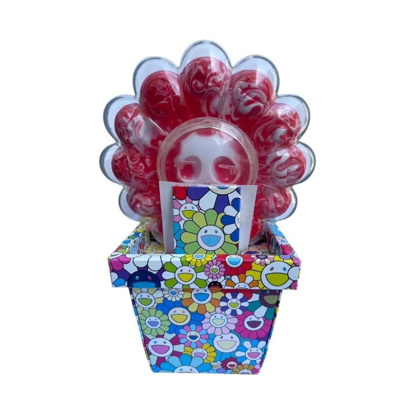 Artwork by Takashi Murakami, X-Ray Flowers (Marbled Red), Made of PVC 