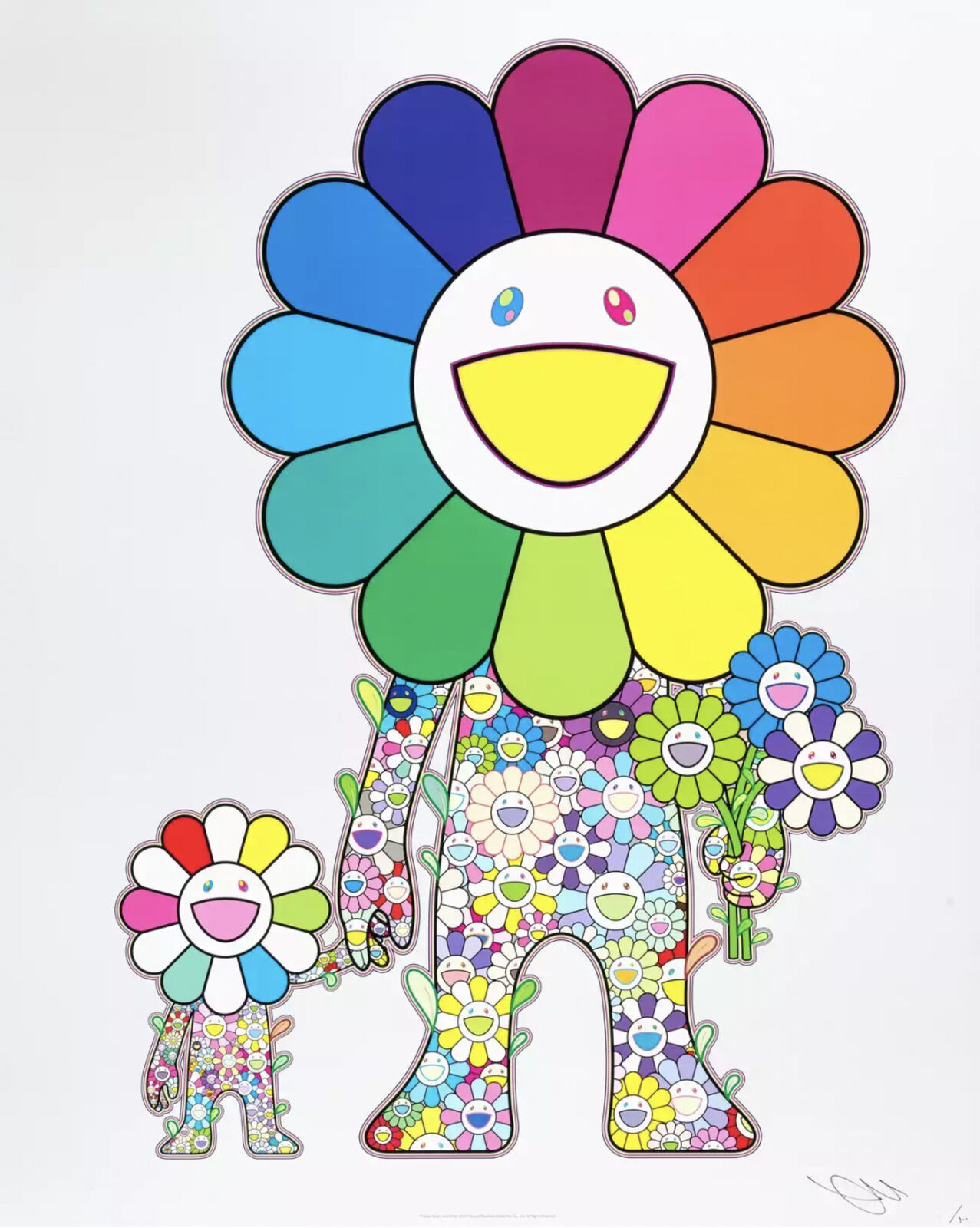 Flower Parent and Child by Takashi Murakami, 2021
