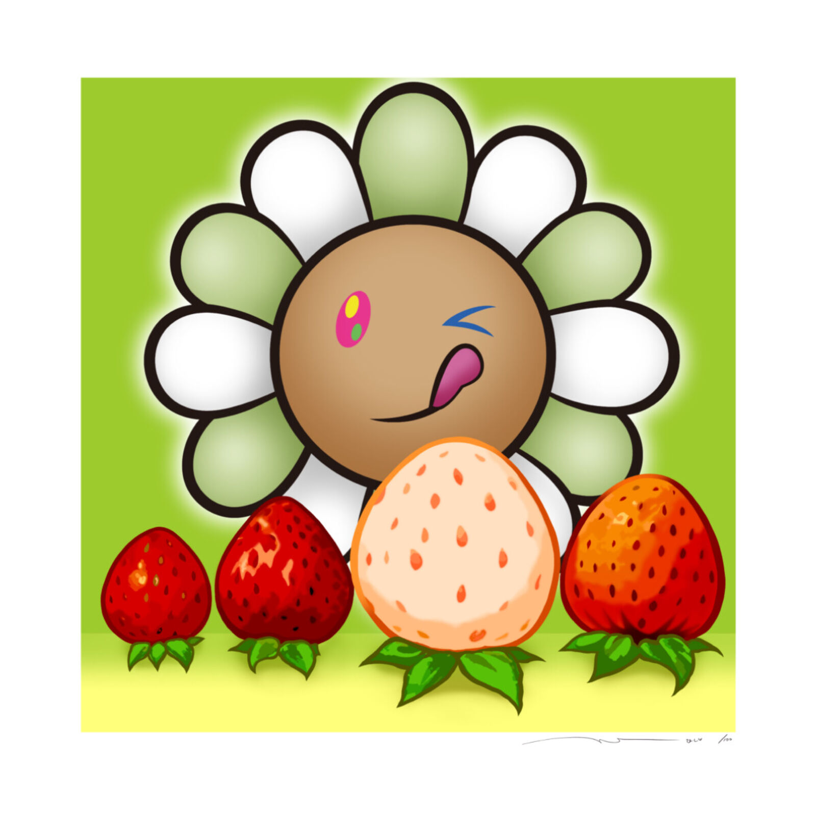 Murakami Flower #8549 Strawberry