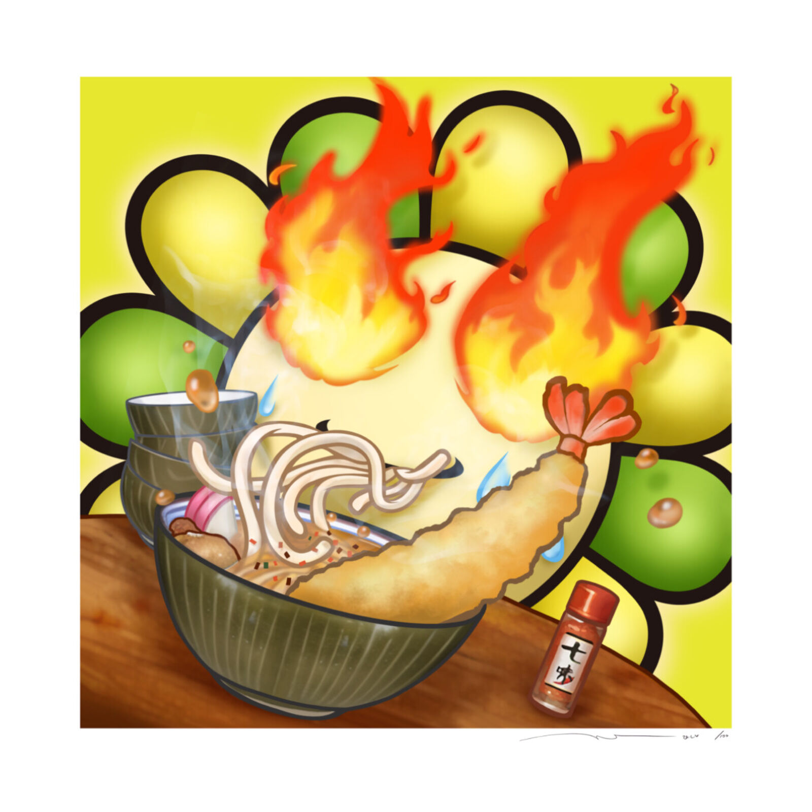 Murakami.Flower #5767 Food Fighter and Udon