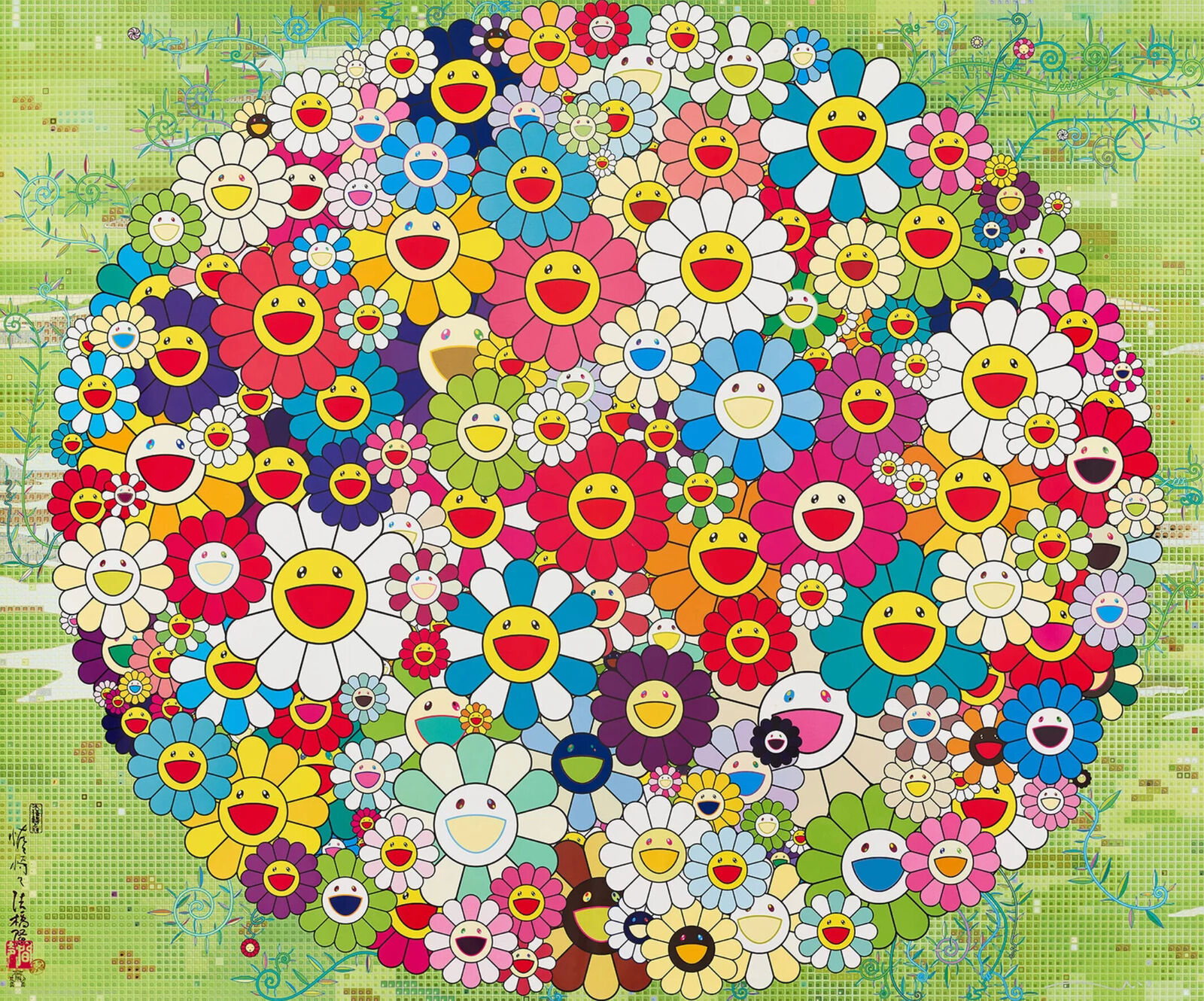 Open Your Hands Wide by Takashi Murakami, 2010