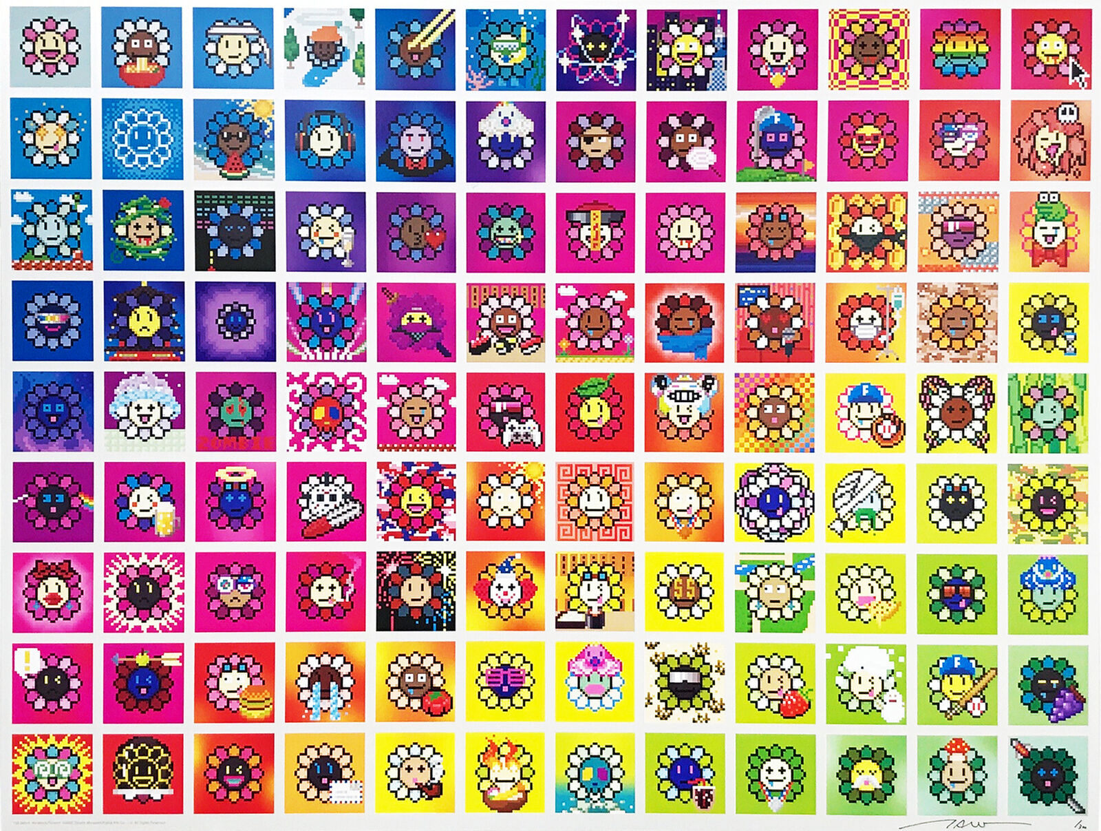 A large collection of pixel art images of various characters.