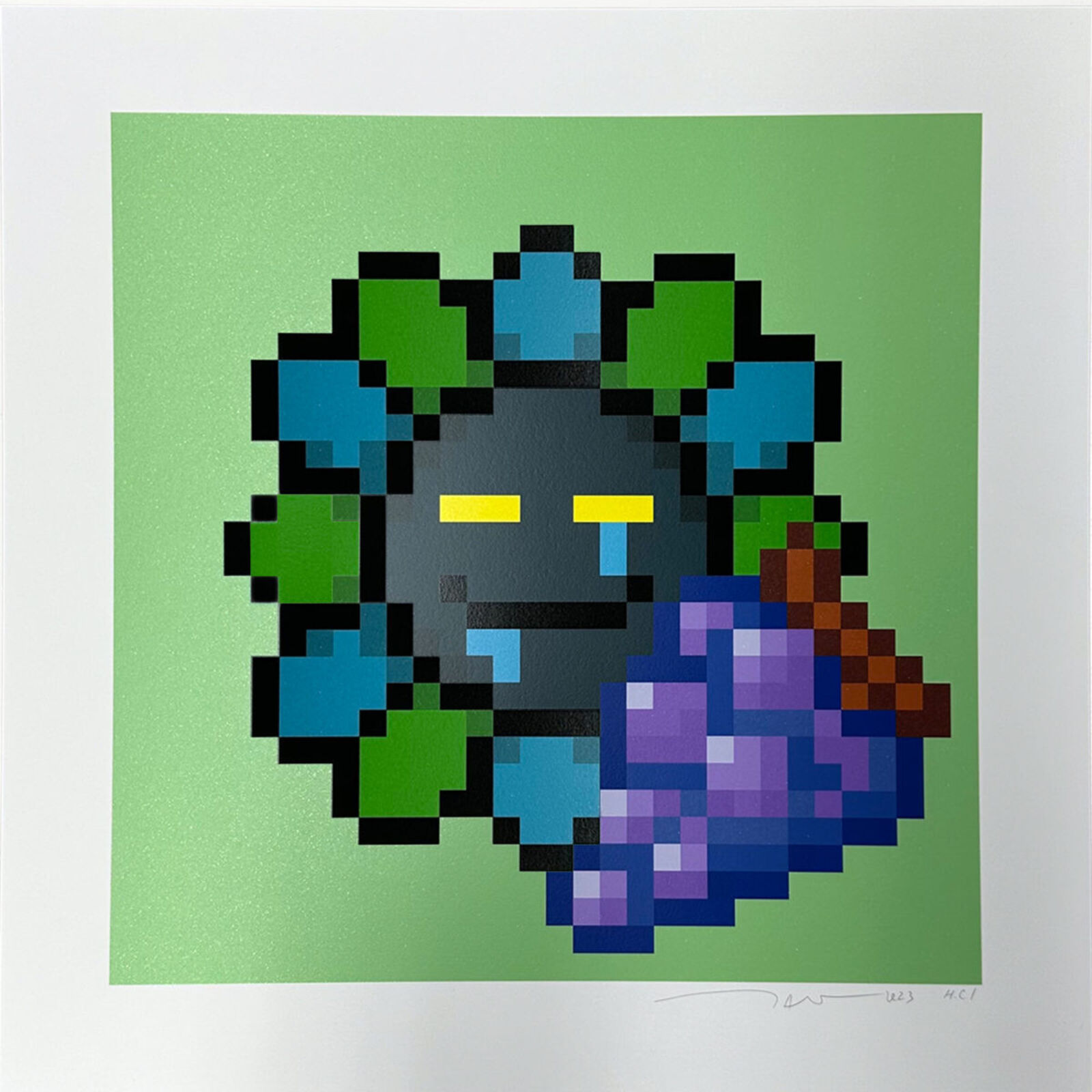 Murakami Flower #11555 Grape by Takashi Murakami, 2023