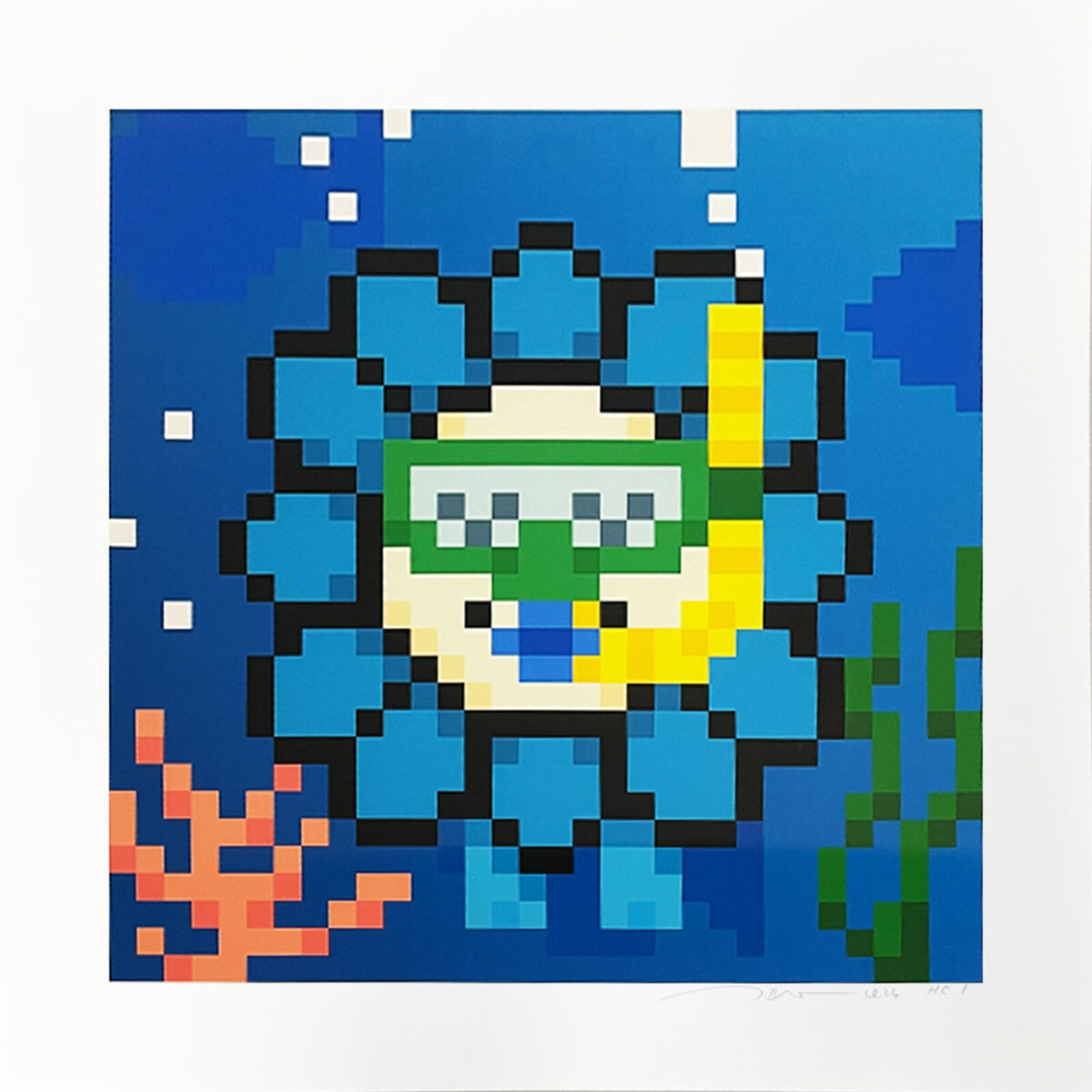 Murakami Flower #4898 Diving by Takashi Murakami, 2023