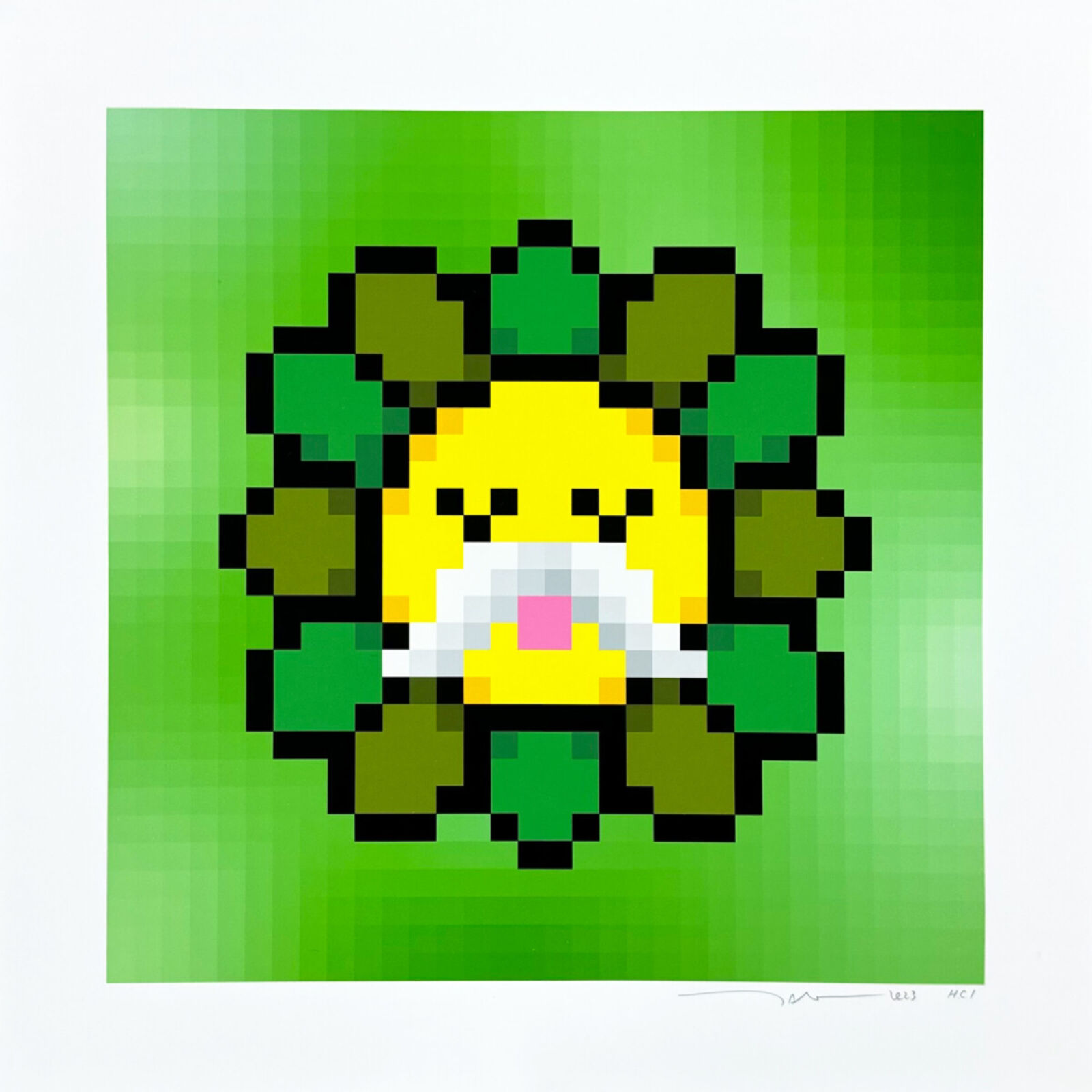 Murakami.Flower #9656 bearded man by Takashi Murakami, 2023