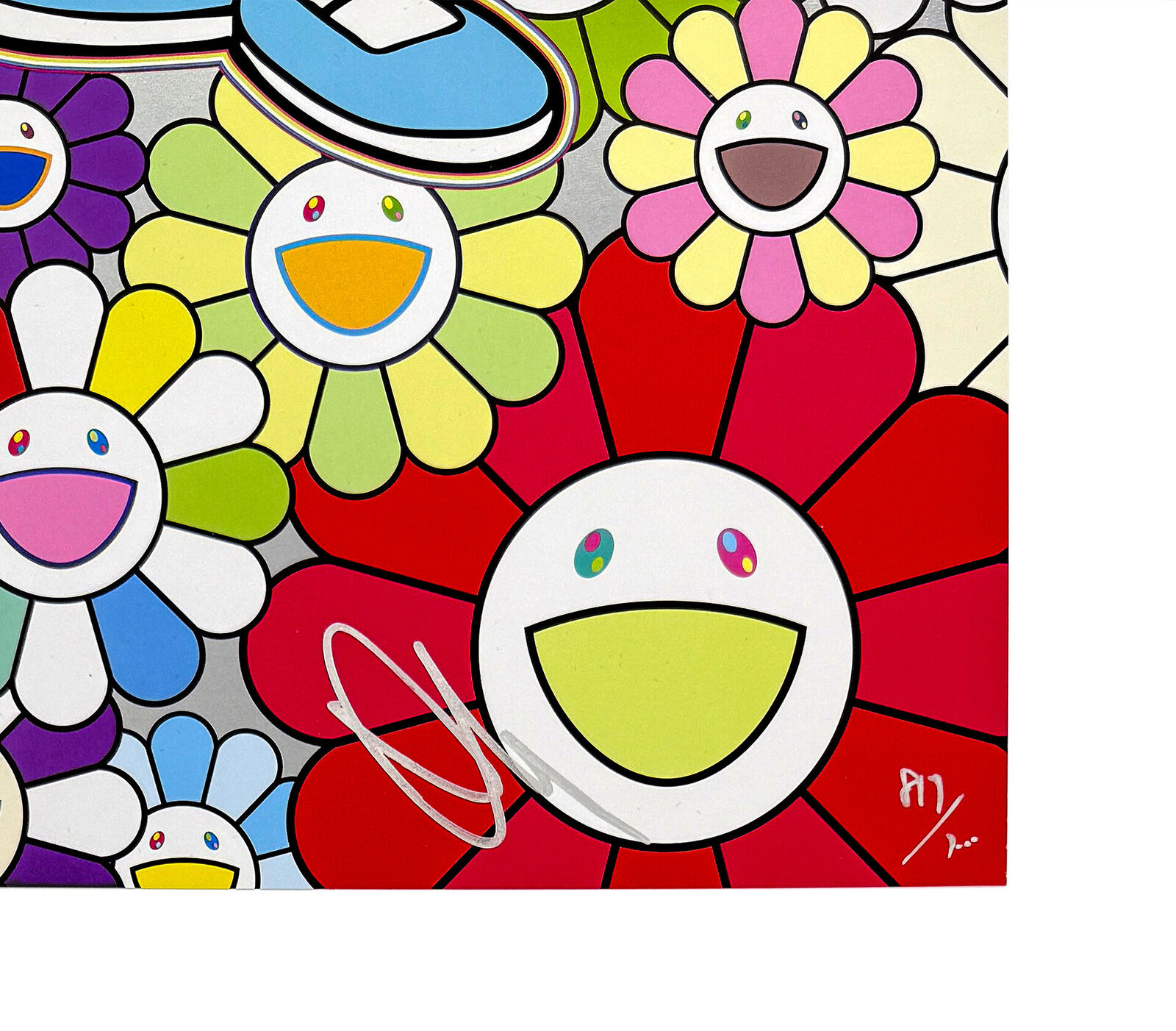 Artwork by Takashi Murakami, Anywhere Door (Dokodemo Door) in the Field of Flowers , Made of Offset lithograph 