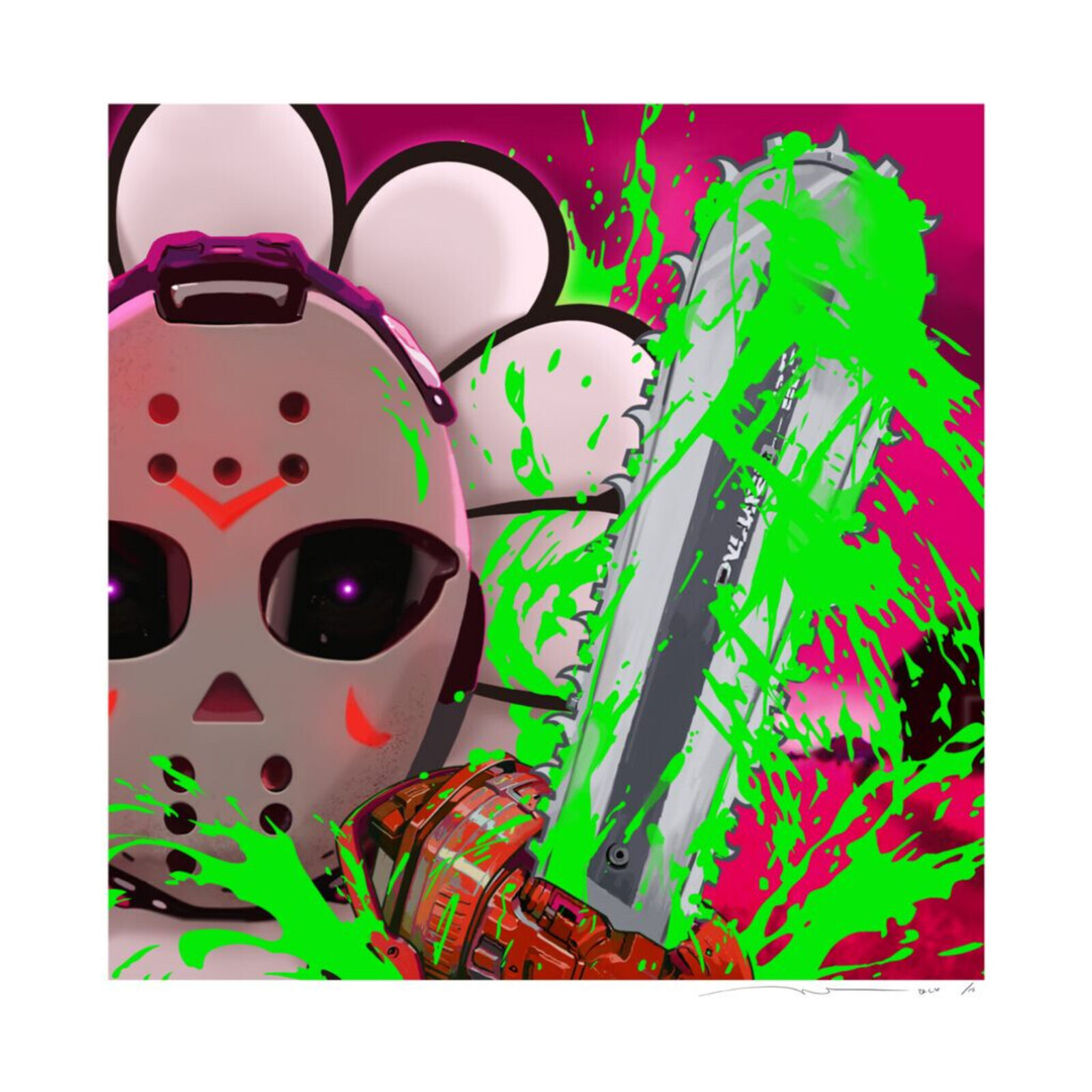 Murakami.Flower #3522 SAITAMA Chainsaw by Takashi Murakami, 2024