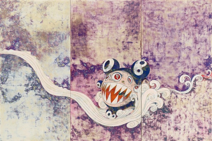 Artwork by Takashi Murakami, 727, Made of 4c offset print + UV white 