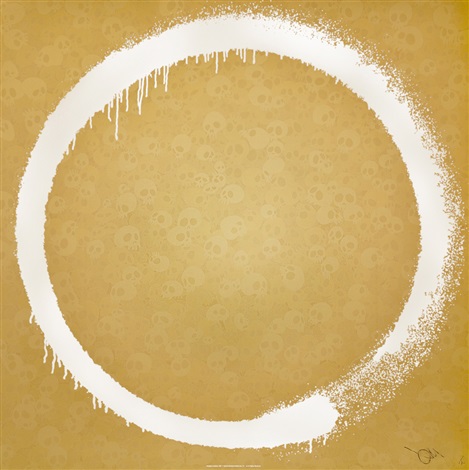 Artwork by Takashi Murakami, Amitabha Buddha, Made of Offset print with cold stamp and spot varnishing 