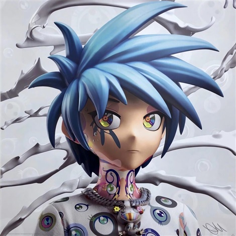 Artwork by Takashi Murakami, CLONE X × TAKASHI MURAKAMI #2 Lonesome Cowboy, Made of Offset print with silver 