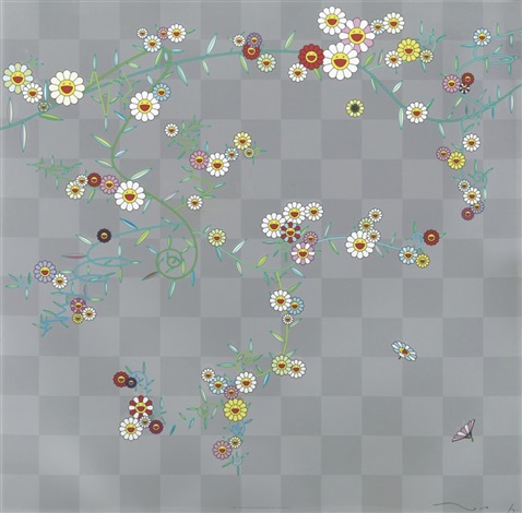 Artwork by Takashi Murakami, Cube 2, Made of 4c offset print + cold stamp 