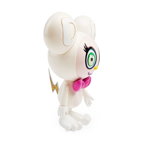 Artwork by Takashi Murakami, DOB-kun (White), Made of Painted Cast Vinyl 