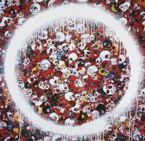 Ensō: Memento Mori Red by Takashi Murakami, 2015