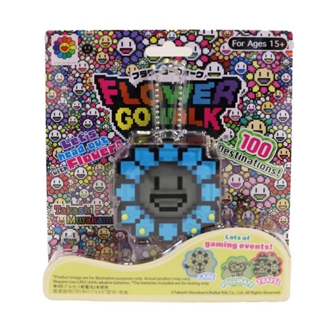 Artwork by Takashi Murakami, Flower Go Walk / Blue, Made of ABS, Polycarbonate, Metal 