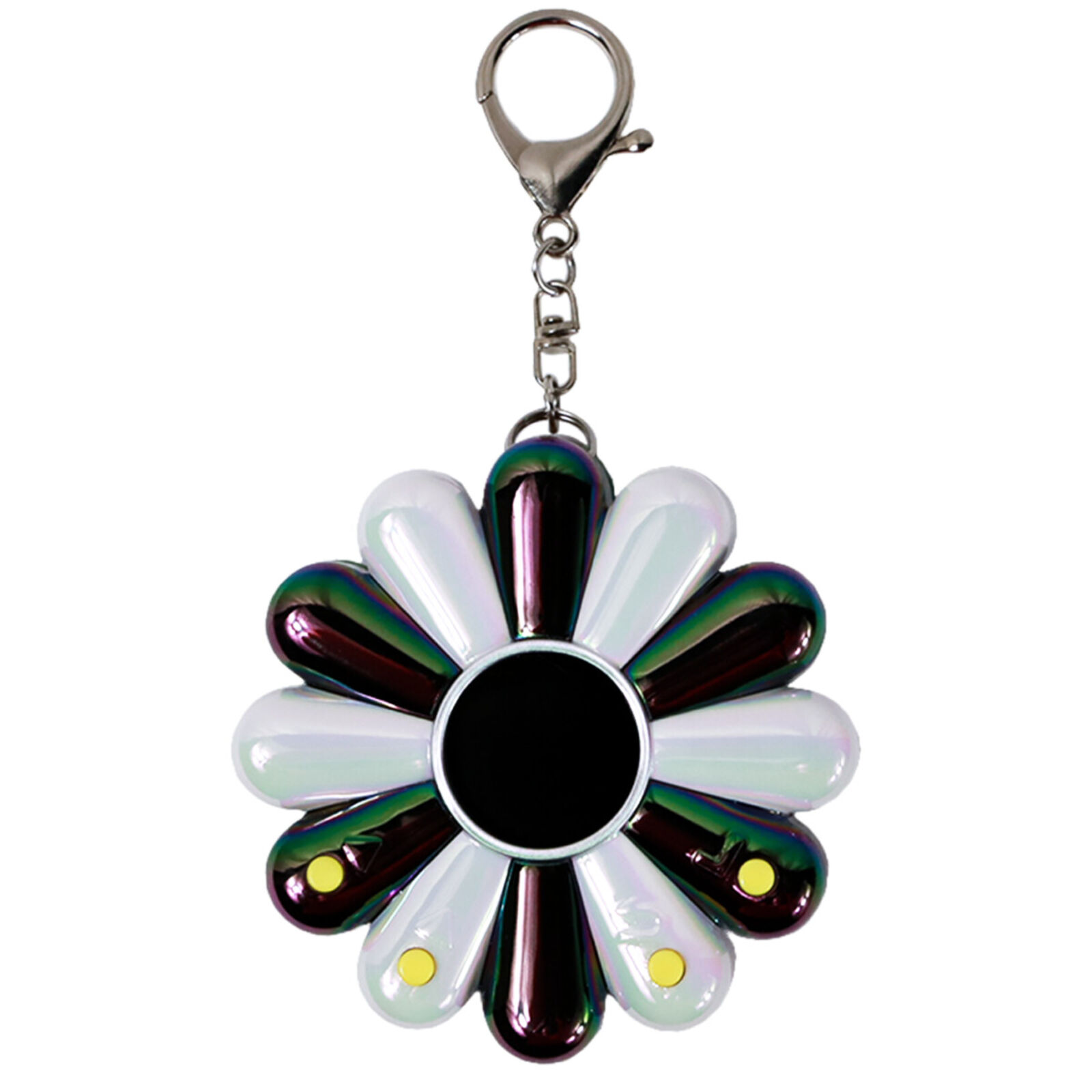 Artwork by Takashi Murakami, Flower Go Walk Color (Aurora: Black x White), Made of ABS, Polycarbonate, Metal 