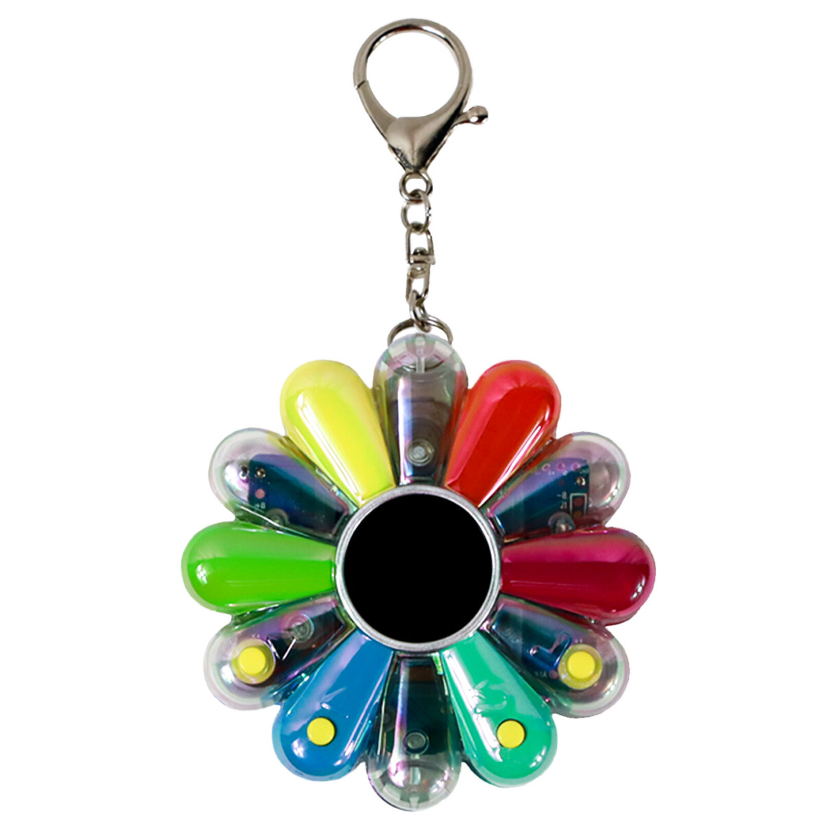 Artwork by Takashi Murakami, Flower Go Walk Color (Aurora: Multi x White), Made of ABS, Polycarbonate, Metal 