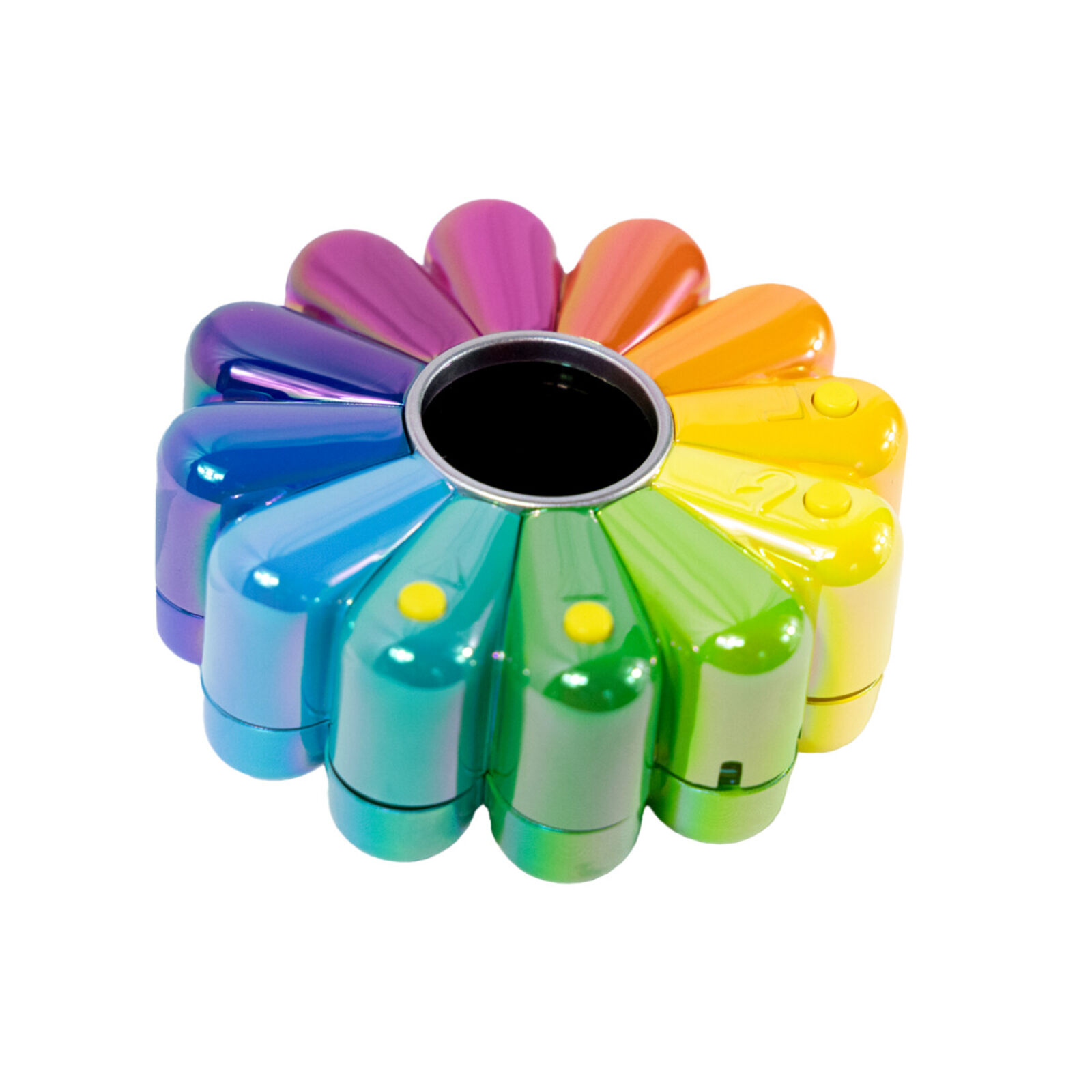 Artwork by Takashi Murakami, Flower Go Walk Color (Aurora: Rainbow), Made of ABS, Polycarbonate, Metal 