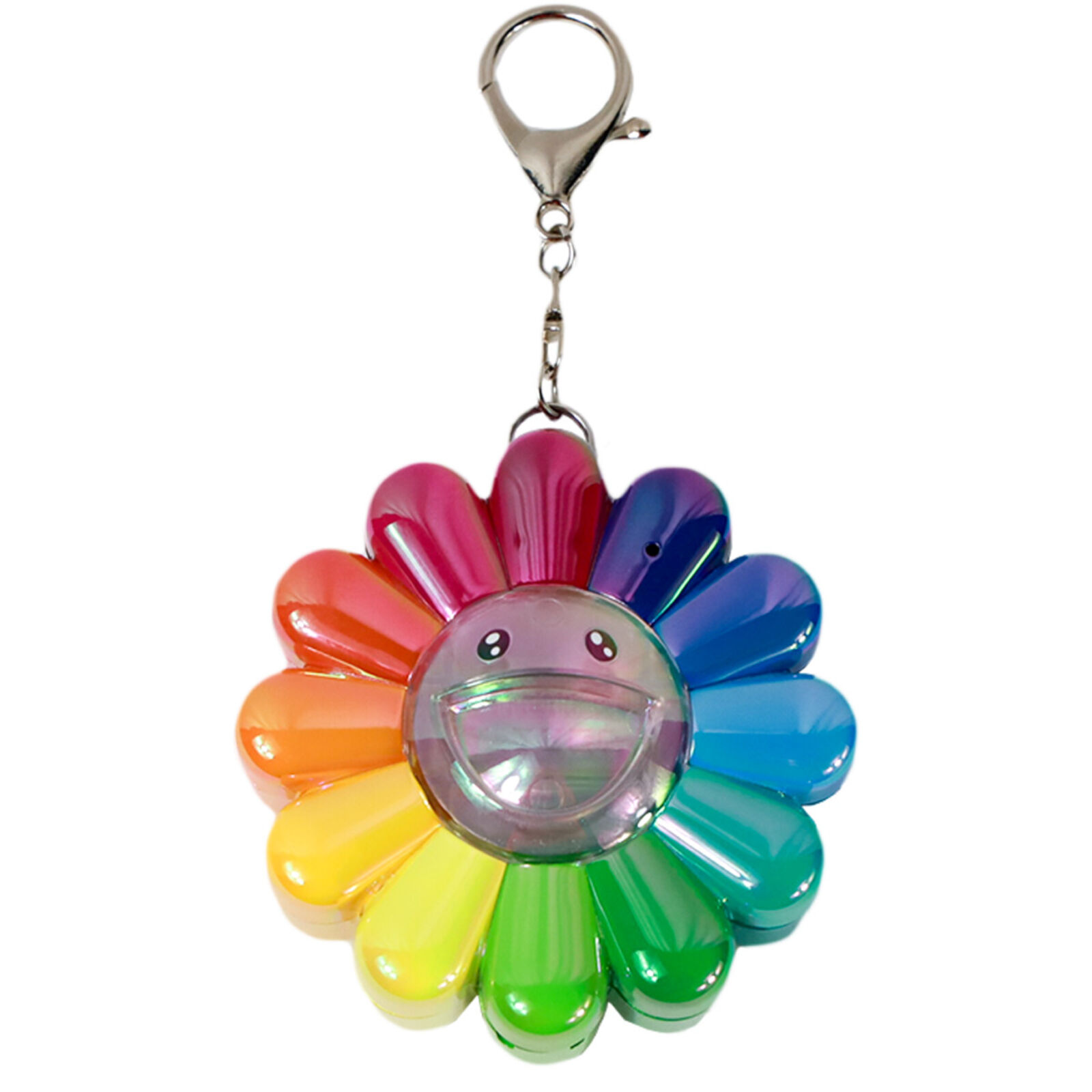 Artwork by Takashi Murakami, Flower Go Walk Color (Aurora: Rainbow x Clear), Made of ABS, Polycarbonate, Metal 