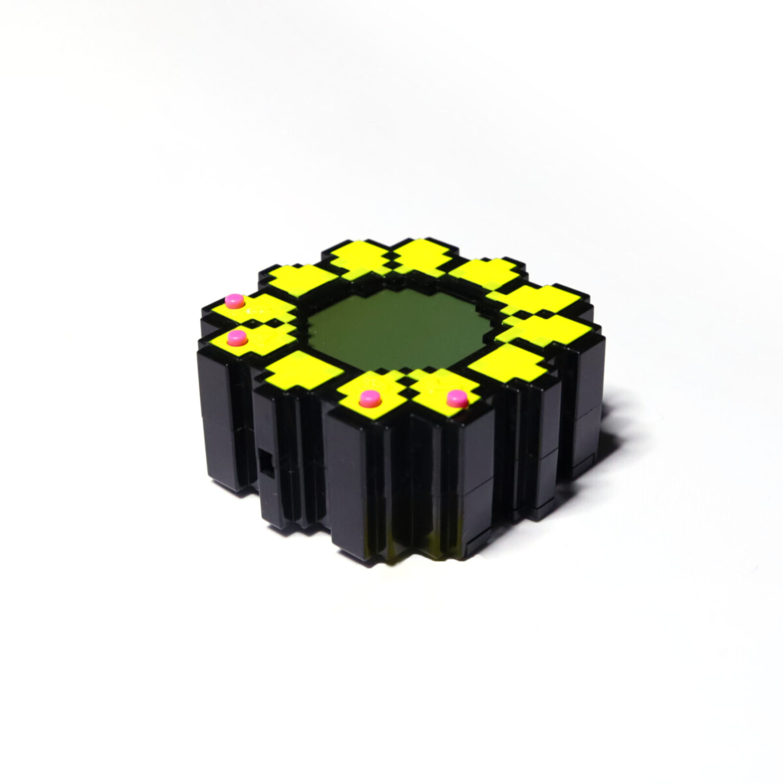 Artwork by Takashi Murakami, Flower Go Walk / Yellow (Body Color: Black), Made of ABS, Polycarbonate, Metal 