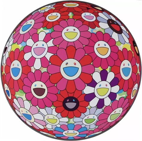 Takashi Murakami | Flowerball (3D) - Turn Red! (2013) | MutualArt