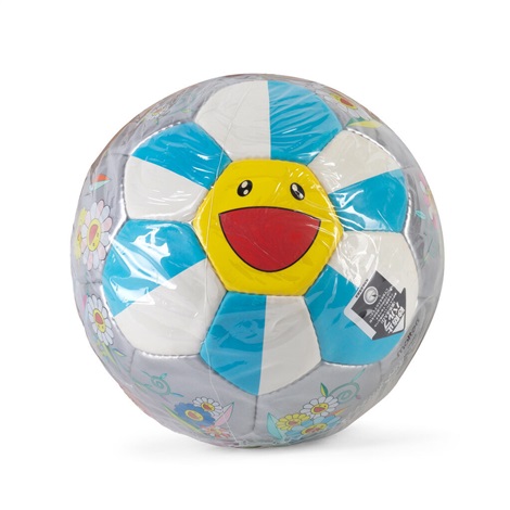 Artwork by Takashi Murakami, Flowerball (Soccer Ball), Made of Offset lithograph on soccer ball with vinyl bag 