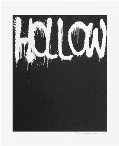 Artwork by Takashi Murakami, HOLLOW Black, Made of Silkscreen 