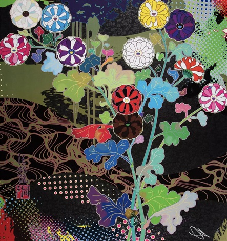 Artwork by Takashi Murakami, Kōrin: Courtly Elegance, Made of Offset print, cold stamp and high gloss varnishing 