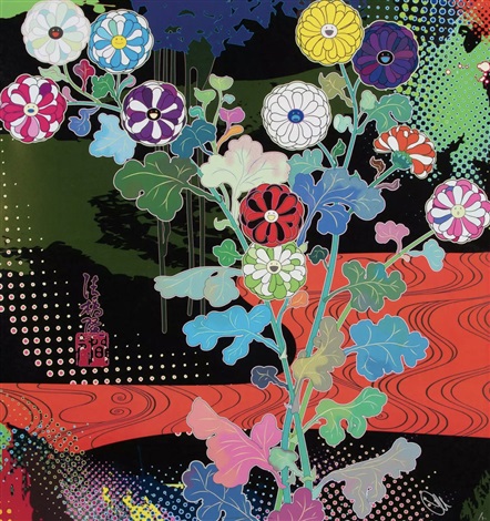 Artwork by Takashi Murakami, Kōrin: Dark Matter, Made of 4c offset print + foil + thick varnishing 