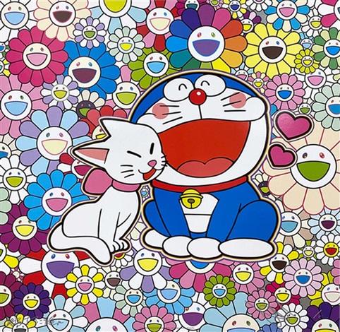 Artwork by Takashi Murakami, Love, Made of Offset print, cold stamp and high gloss varnishing 