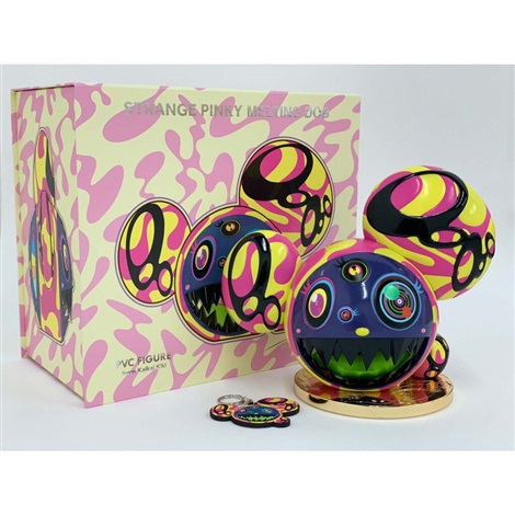 Artwork by Takashi Murakami, Melting DOB (Strange Pinky), Made of Painted Cast Vinyl 