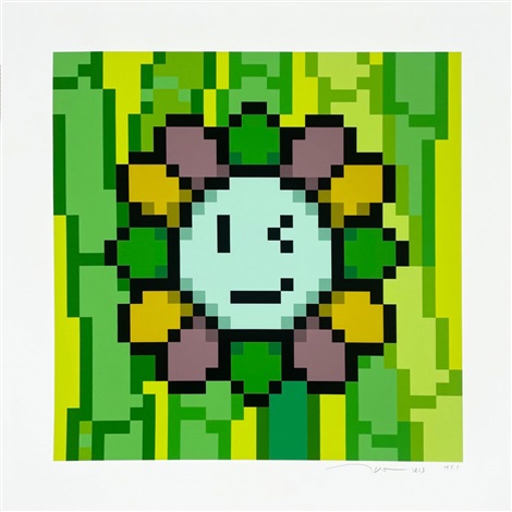 Artwork by Takashi Murakami, Murakami Flower #11139 Bamboo, Made of Archival Pigment Print + Silkscreen 