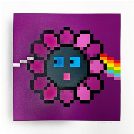 Murakami.Flower #0608 The Prism of The Dark Side of the Moon by Takashi Murakami, 2023