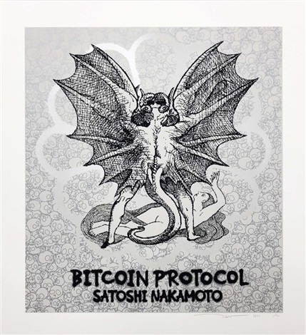 Artwork by Takashi Murakami, Red Dragon White Platinum, Made of Silkscreen 