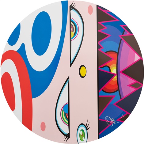 Artwork by Takashi Murakami, We Are the Jocular Clan (6), Made of 4c offset print + special silver + high gloss varnishing 