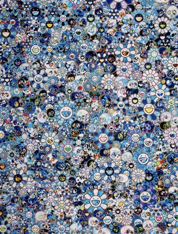 Artwork by Takashi Murakami, Zero-One, Made of Offset print with silver 