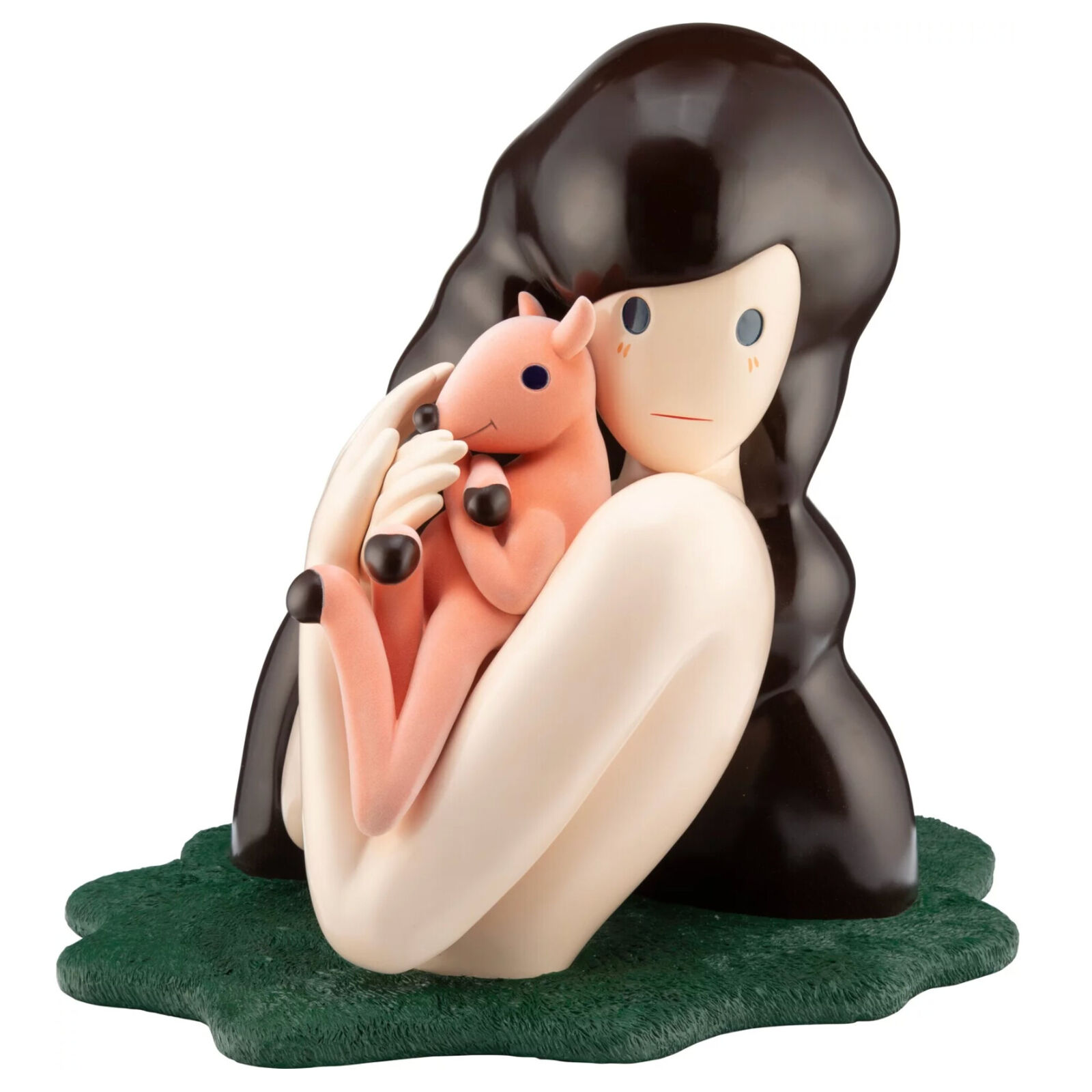 Artwork by Takeru Amano, Venus and Fawn, Made of Resin and Fabric 