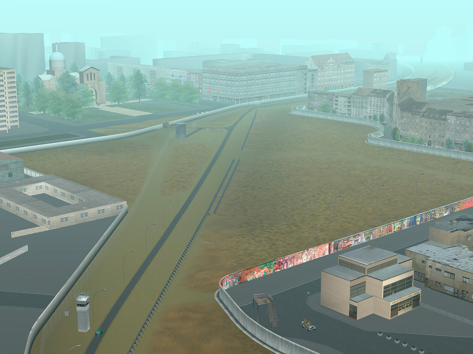 Virtuelle Berliner Mauer by Tamiko Thiel, 2008-2021